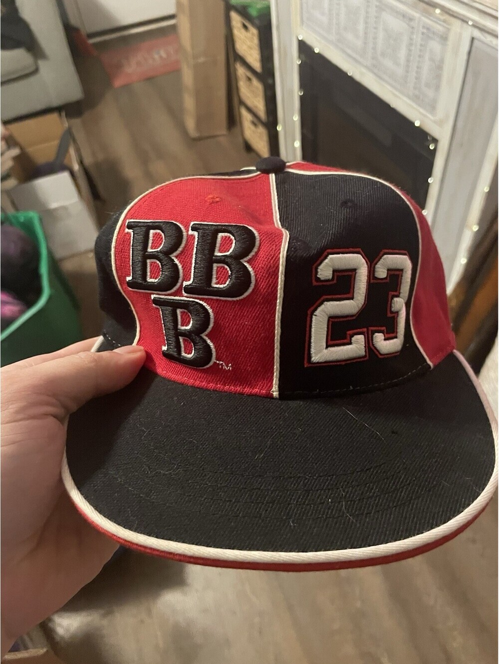 Vintage 90s Birmingham Black Barons Hat Michael Jordan 23 Wool Blend Red Black
